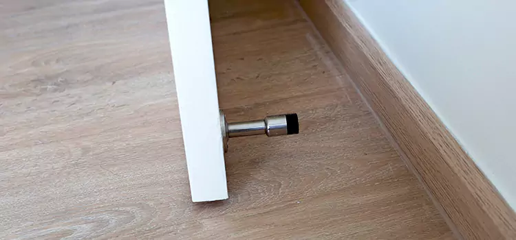 Magnetic Door Stop Integration White Oak