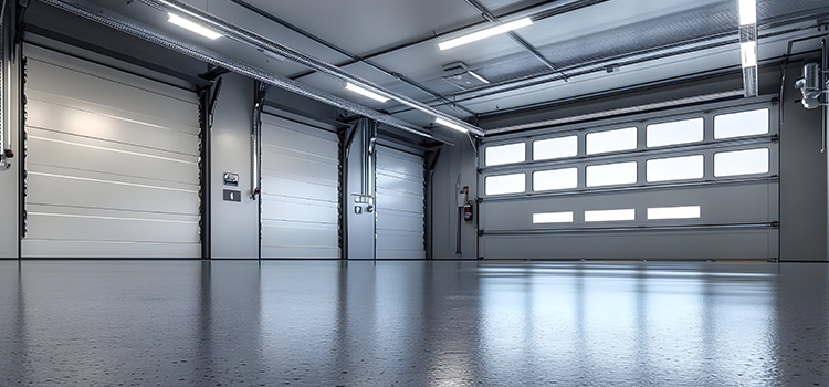 Sectional Industrial Doors White Oak