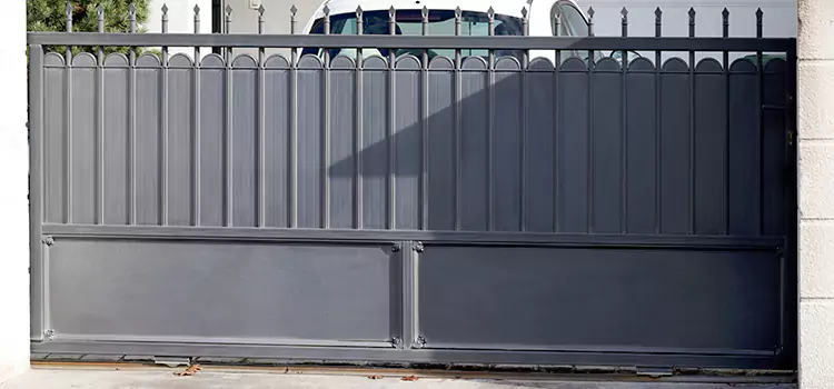 Metal Driveway Gate Installation White Oak
