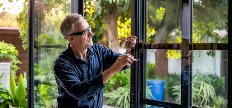 Replacing Sliding Door Lock White Oak