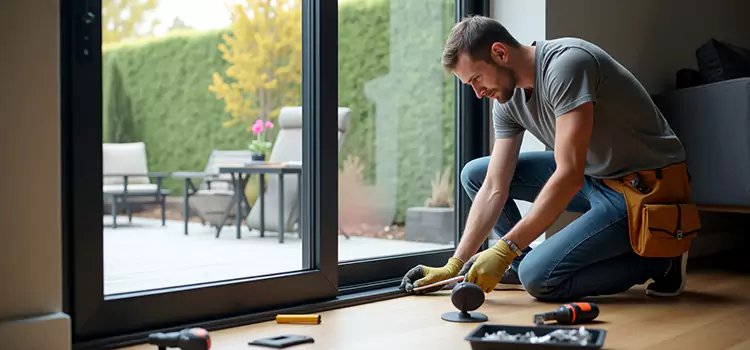 Patio Sliding Glass Door Replacement White Oak