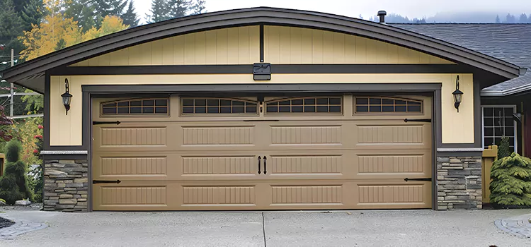 Residential Vinyl Roll Up Doors White Oak