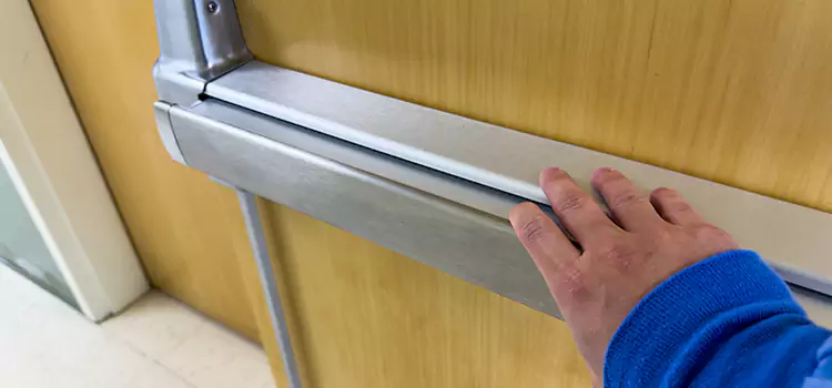 Installing a Push Bar on a Door White Oak